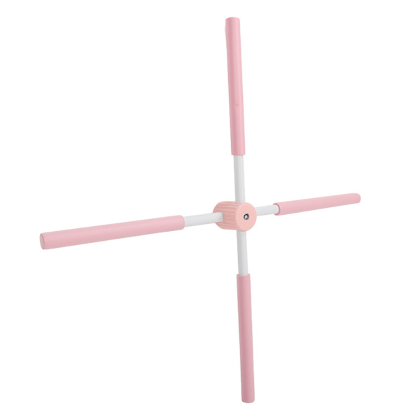 Yogapinnar Stretching Tool Puckelback Corrector Sticks Infällbar rygghållningskorrigeringsstav för vuxet barn Rosa