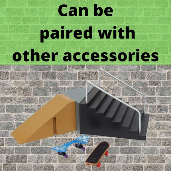 Skatepark Fingerboard med Rampe Dele Track Børn Legetøj Børn Mini Skateboard Legetøj