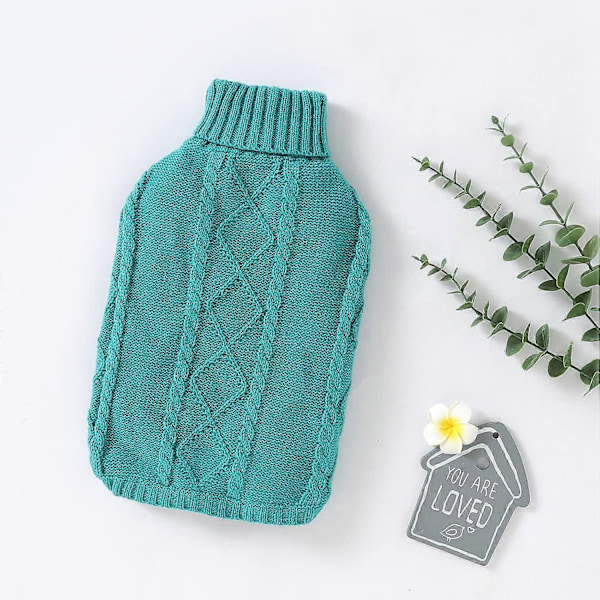 Hundtröja Varma Valpkläder, Polokrage Stickad Katttröja, Pullover Katttröja Kläder för Små Hundar Pullover Varma Kläder (X-Small, Grön)