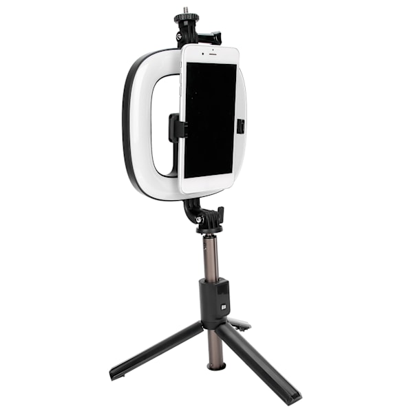 Trådlös Bluetooth Selfie Stick Fyll Ljus Stativ Skrivbord Selfie Stick Fällbart Stativ Stativ