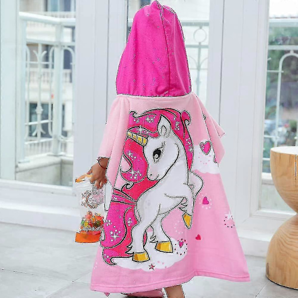 Børn Poncho Håndklæder med Hætte - Strand- & Badehåndklæder til Drenge & Piger Dinosaur