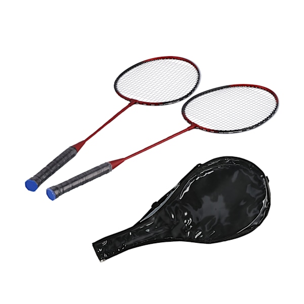 SG8005 Badmintonracketset för 2 spelare, lätta dubbelracketar i fiber för vuxna och barn