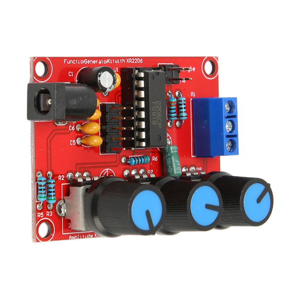 2st signalgeneratorsats sinustriangel fyrkantig utgång 1Hz‑1MHz 9‑12V DC-ingångsfunktion Signalgenerator med case