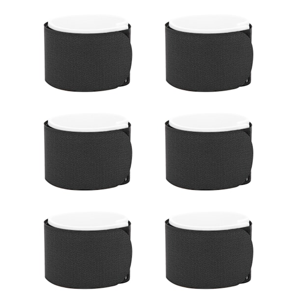 6 stk. justerbare skistropper Fastener Tape Hook and Loop Ski Fixing Wraps til nem transport