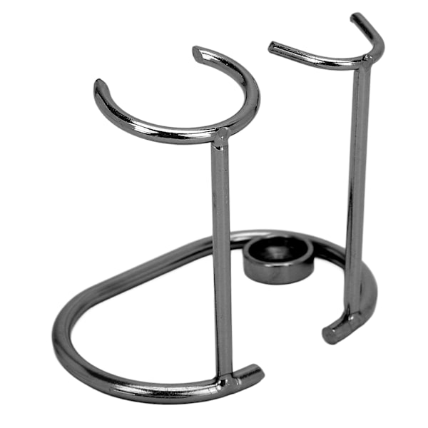 Barberstativ Sikkerhed Rustfrit Stål Moderne Design Rustfri Holdbar Lille bærbar barberbørsteholder til toilet Sort