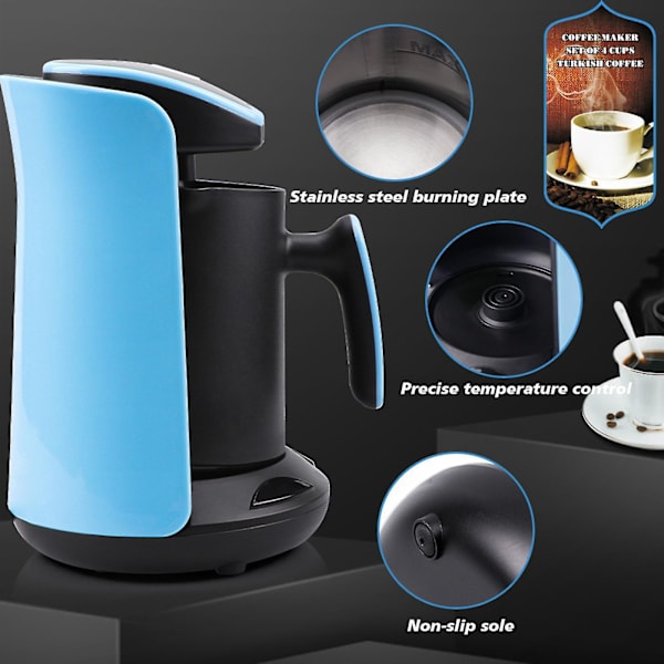 Automatisk Turkisk Kaffebryggare - Elektrisk Kaffekanna [Livsmedelskvalitet]