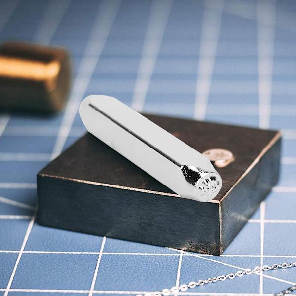 6mm 1/4\" Metal håndstempel design punch værktøj til DIY smykker udskæring fremstilling af håndværkLeaf