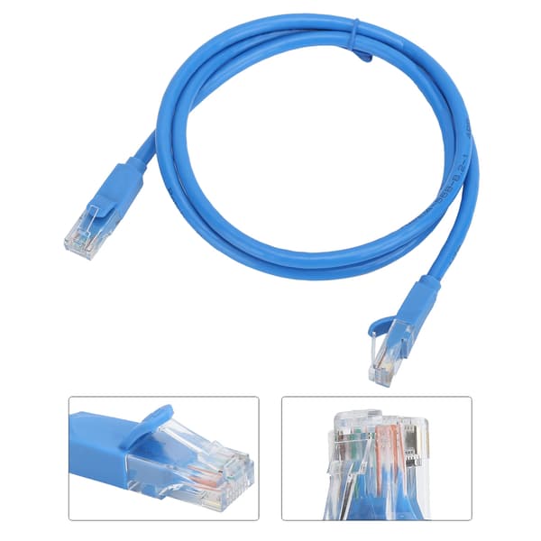 Netværkskabel CAT6 Gigabit Jumper RJ45 Interface 8-Core Uskærmet Twisted Pair 1 Meter
