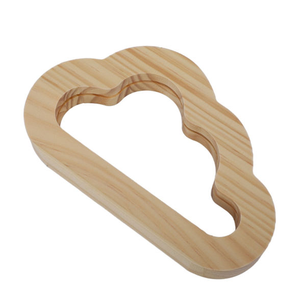 Träsnidningslampa Trä ihålig design USB -driven inbäddad 3D LED-nattlampa Dekorativt skrivbord för kontorsbord