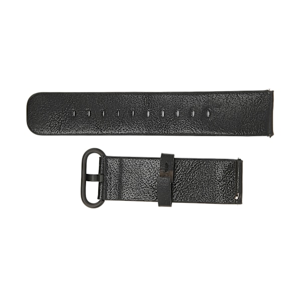 Smartwatch handledsrem av läder, anti-förlorad ersättningsrem, 20 mm bredd för Amazfit GTS 3 2 Bip S UBlack