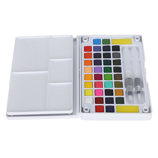 Vattenfärg Pigment Bärbar Ljus Färg Nybörjare Konstnär Vattenfärg Målarset med Penna 36 Färger