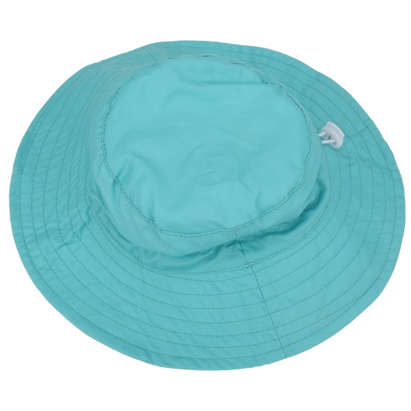 Børne Bucket Hat Unisex Baby Boy Girl Udendørs Justerbar Strand Cap Bucket Hat Blå Grøn M