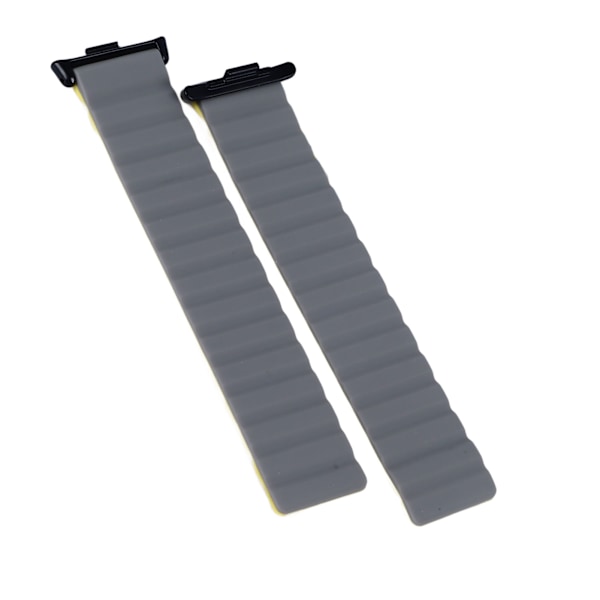 Magnetisk urrem - Åndbar stærk magnetlukning urrem til Mi Band 8 Pro Grå Gul