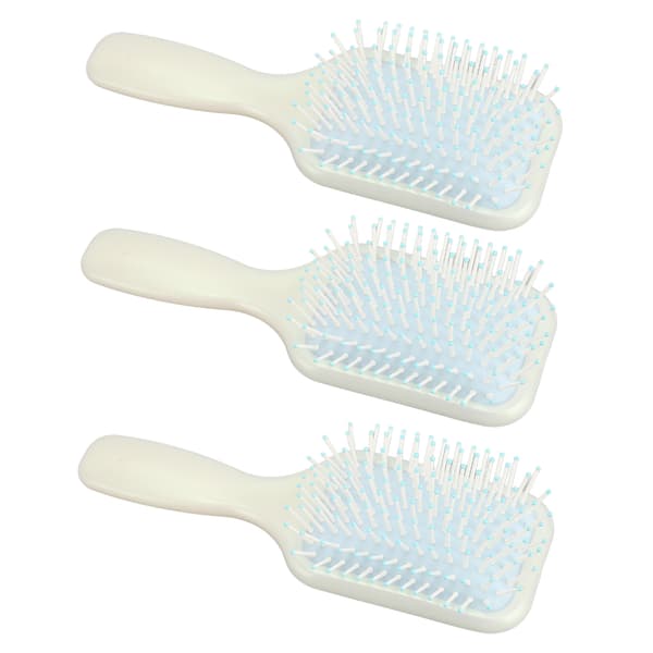 3 st paddelhårborste silikonfrisörmassager bärbar utredande paddelborste för kvinnor