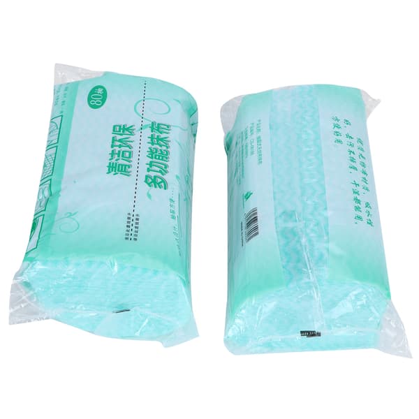 2-pack engångsduk i non-woven för disk, köksrengöring, torkduk (grön)