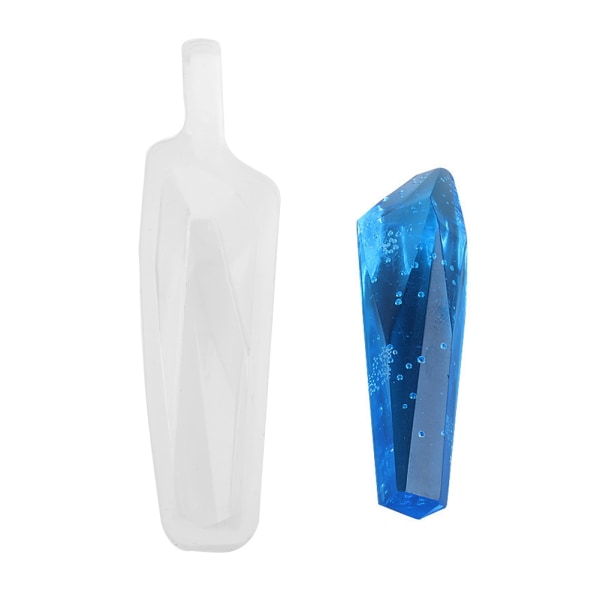 DIY Tool Uregelmæssig epoxyharpiksform Halskæde Ørering vedhæng smykker Silikoneform (Mod 2)