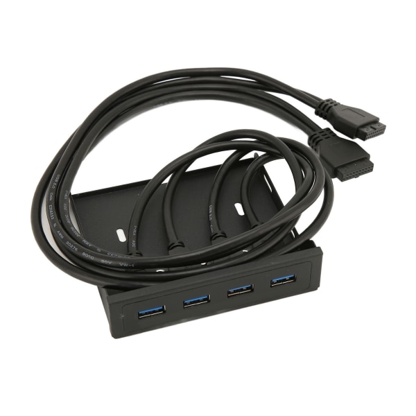 USB frontpanel 4 porter USB 3.0 dobbel 19 pins stabil overføringsstøtte Hot Plug 3,5 tommers frontpanel for datamaskindeksel