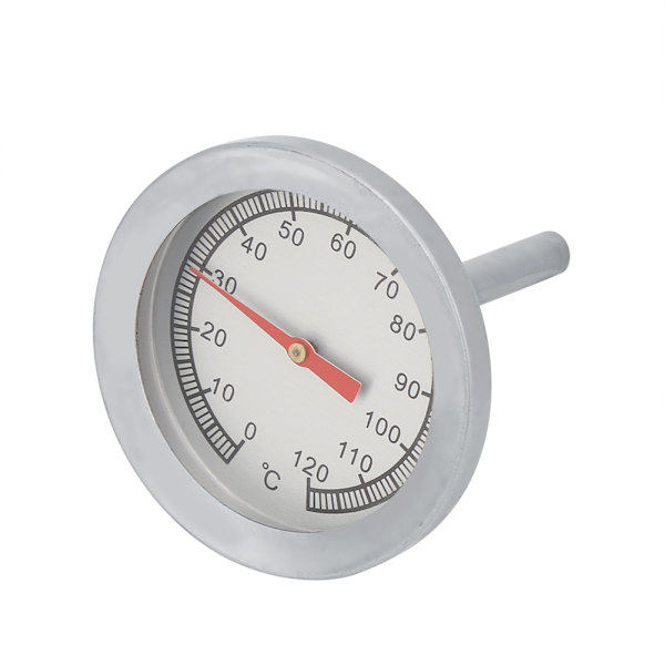 1 stk BBQ Pizza Grill Termometer Temperaturmåler 120 ℃ til grillmadlavning