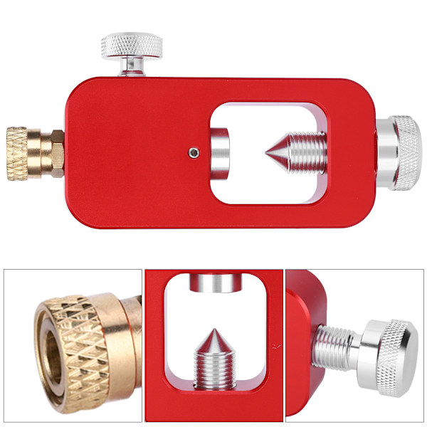 DEDEPU Scuba Adapter Heads Sukellusmuuntaja isosta pullosta pieneen pulloon 8mm red