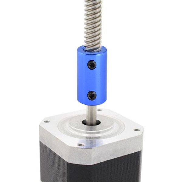 Aluminium Stegmotor Axelkoppling Tillbehör för 3D-skrivare 5*8mm