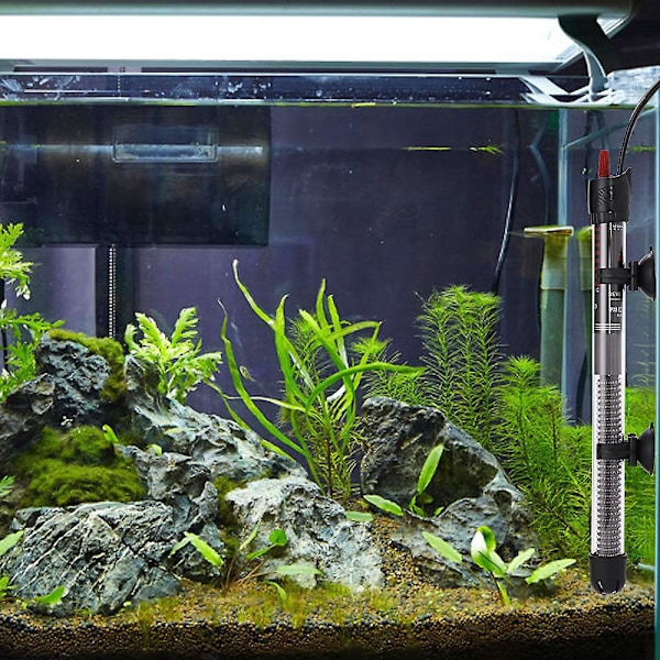 200W Justerbar Neddykbar Akvariumvarmer med Elektronisk Termostat og LED-Indikatorlys