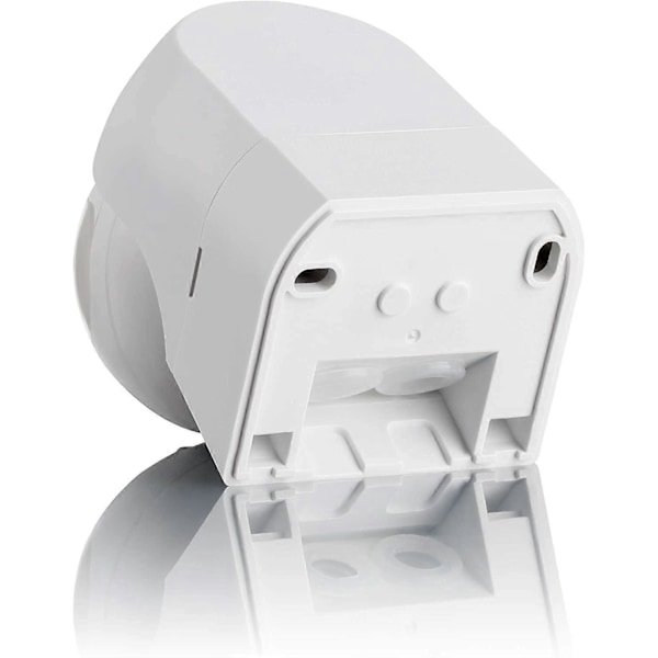 Sensor Utomhus IP44, Väggmonterad, Infraröd Rörelsesensor, LED-lämplig, Räckvidd max. 12m/180°, vridbar, max. 800/400W, vit