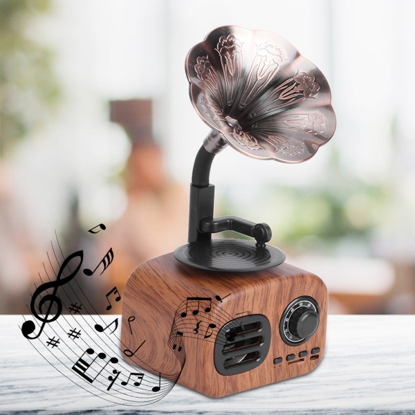 Creative Retro Bluetooth Speaker Plug In Card Music Player PC-matkapuhelintabletille