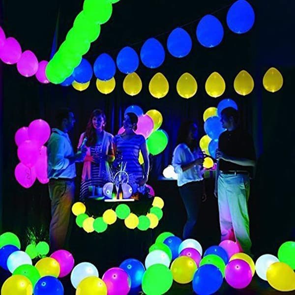 50 stk. Ballonglys Supersterke Mini LED Lys Festdekorasjonslys