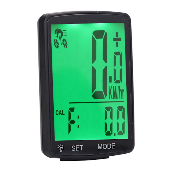 Cykelcomputer med hastigheds- og kadencesensor, 2,8 tommer LCD-display, trådløs cykelcomputer