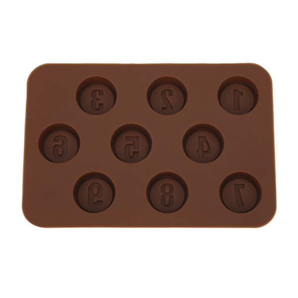 Nummerform Silikon DIY-form Chokladgodis Tårtform för Alla hjärtans dag Barnens dag Nummerform