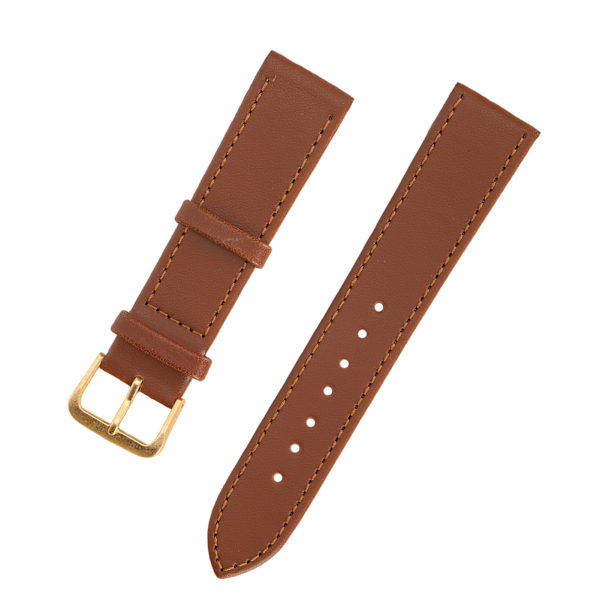 Unisex Universal Pin Spänne Watch Band PU Läder Ersättning watch Tillbehör Brun20mm / 0,79in