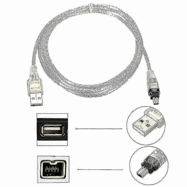 For Mini Dv Minidv Usb Datakabel Firewire Ieee 1394 Hdv Videokamera Til Redigering Pc -CLJR