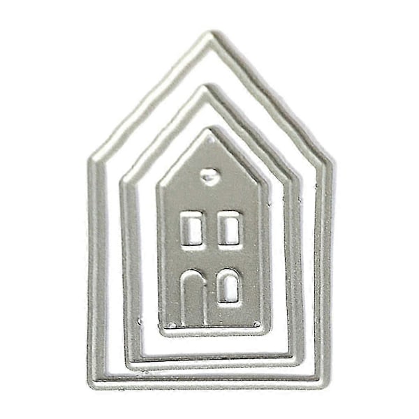 Hus Metal Skærestencils Scrapbooking DIY Album Stempel Papirkort Prægning