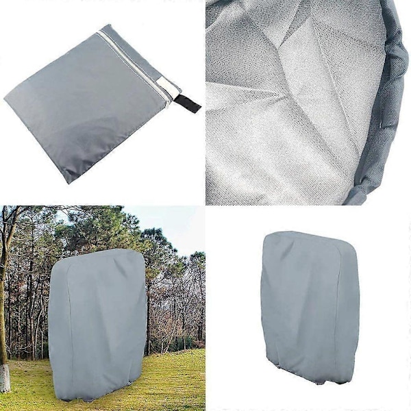 Fällbart Solstolsskydd - Vattentätt Fällbart Solstolsskydd (Storlek: 71 cm L x 34 cm B x 110 cm H Grå)
