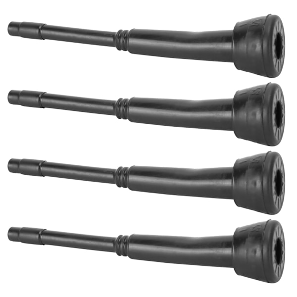 4PCS 00U Mjölkmaskinsfoder Svarta Gumminappkoppsfoder Tillbehör för Getmjölkare