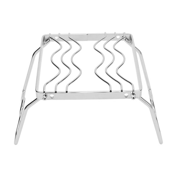 Fällbar lägereldgrill Multipurpose utomhus rostfritt stål lägereldgrill för grillning picknick camping