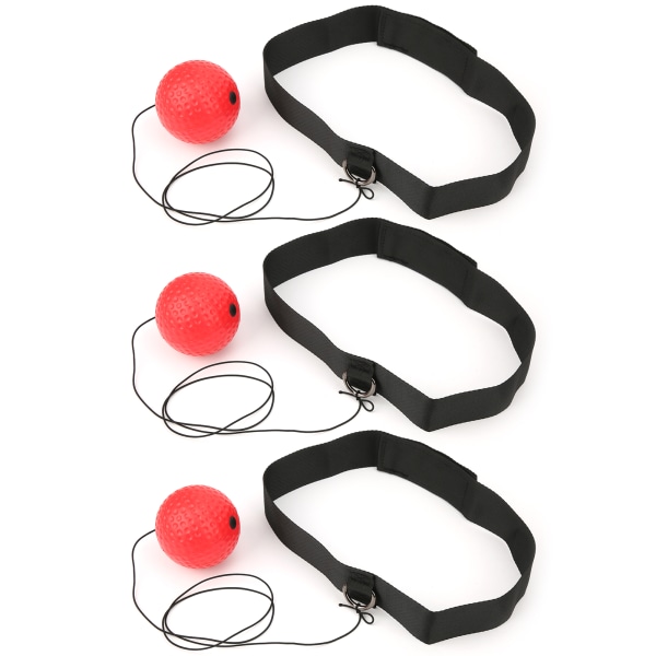 3Pcs Headmounted Boxing Ball Fighting Training Bounce Response Ball Accessories