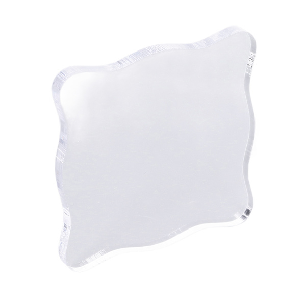 Akryl stempelblokk Akrylhåndtak Buet DIY stempelhåndverk Gummistempel Transparent stempel TL007