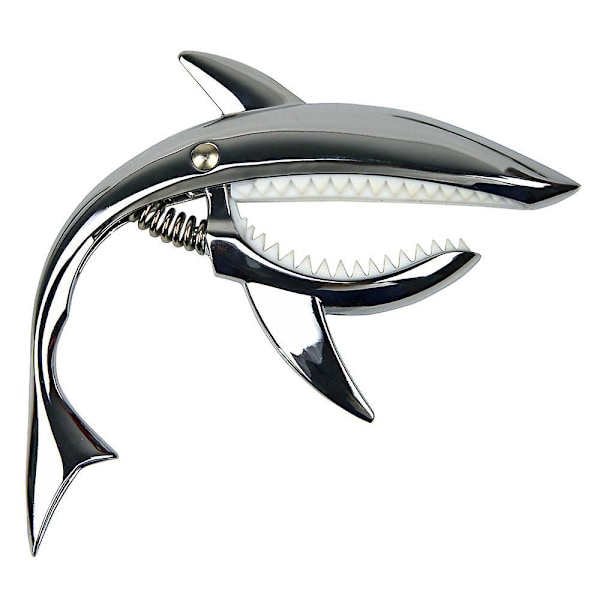 Black Shark Zink-legering Elektrisk Akustisk Klassisk Gitarr Ukulele Stämningsklämma Fjäder