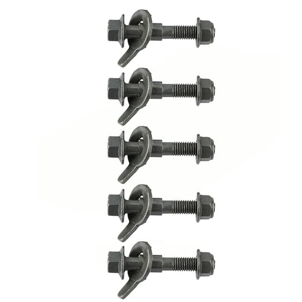 5 stk. 12 mm køretøjer stål firehjulsudmåling justerbart camber-sæt Cam Bolt Army Green