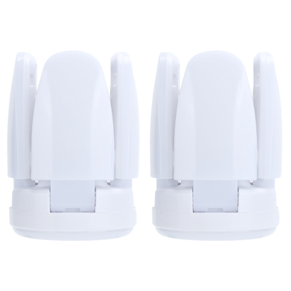 2 stk 28W 2800LM LED Deformerbar Garasje Vifteformet Lyspære Lagerhall Taklampe