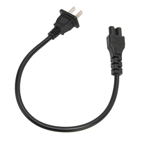 NEMA 1‑15P til IEC320 C5 strømkabel 0,3m IEC320 C5 strømledning for bærbare datamaskiner US-plugg 100‑240V
