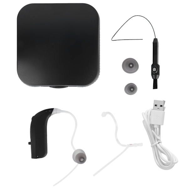 130B+ Bluetooth-kuulovahvistin kuuloapuväline kuulokkeet senioreille aikuisille