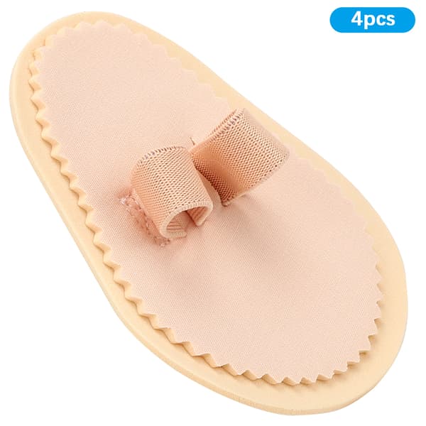 4st Tåriktare Separatorer Skydd Bunion Splint Corrector Tåspridare Skydd 2 Hål