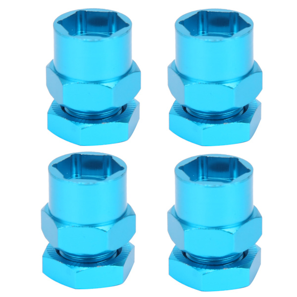 12mm til 17mm hjulhekskonverteringsadaptertilbehør passer til 1/10 RC Crawler 15mm blå