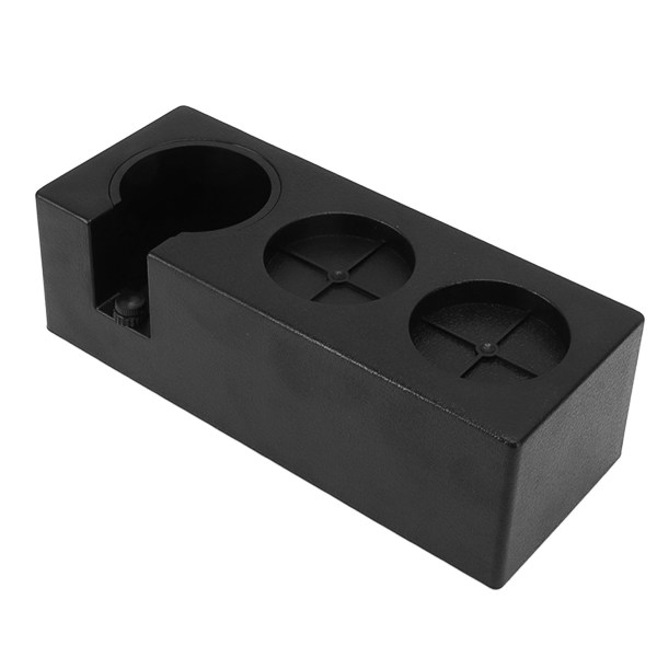 Kaffe Filter Tamper Holder Flere Huller Plast Pulver Nål Dispenser Tamping Station Svart