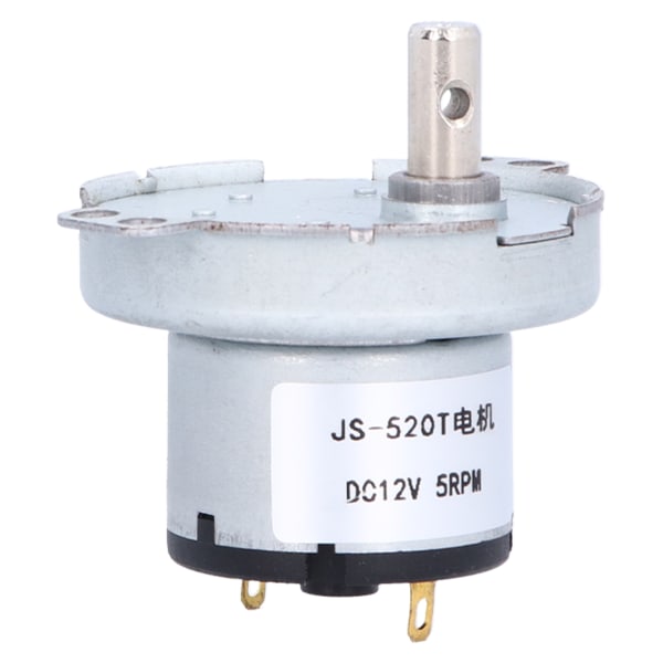 JS-520T synkronmotor Slitesterk DC 12V 5RPM girmotor for elektroniske produkter