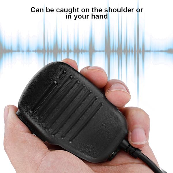 2 PIN K Hrad Håndholdt Walkie Talkie Højttaler Mikrofon Håndmikrofon