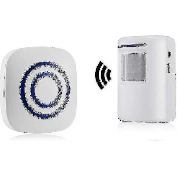 2024, Passage Alarm, Butiksklokke, Trådløst alarmsystem med bevægelsesdetektor Infrarød menneskekropssensor dørklokke velkomst enhed smart home Alarm