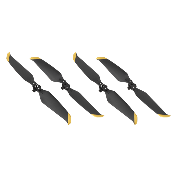 4 stk propeller med lav støj, hurtigudløsende propeller, tilbehør Passer til Mavic AIR 2 Drone Black Gold Edge